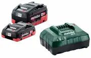 Metabo 455LIHDKIT - 18V Starter Pack - 1 x 4.0Ah Battery + 1 x 5.5Ah Battery + Charger