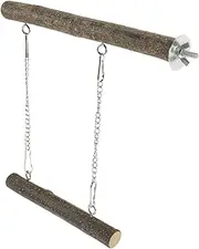Abaodam Bird Swing Parrot Swing Stand Parakeet Toy Parrot Training Natural Wood Bird Perch