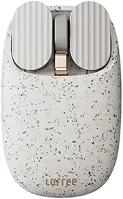 LOFREE Wavy Chips Dual-Mode Wireless Mouse with 5 Adjustable DPI Levels Compatible with Windows, MacOS, iOS, Android (Terrazzo)