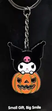 Sanrio Kuromi Pumpkin Keychain Halloween Key Chain Ring Super Cute!