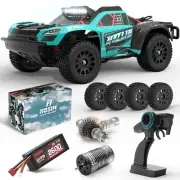 1:14 Brushless RC Cars for Adults Fast 50mph, MOXLIN RC Short-Course Trucks 4x4