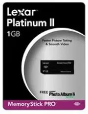Lexar ms1gb-80-664 1GB Platinum II Memory Stick Pro (Retail Package)
