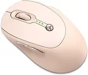 zolyet Q7 Wirel 2.4G BT5.0 Dual-Mode 1000/1600/2400DPI with Power Display USB Office Busin Girls Cute Long Endurance Battery for Computer Laptop PC Pink