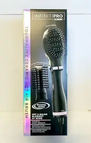 NEW Conair BC191PN InfinitiPRO Hot Air Round/Paddle Brush Styler Black/Pink
