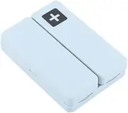 Pill Case, Portable Foldable Space Saving Medicine Case Magnetic 7 Compartments Pill Case Organizer with Lid for Jewelry, Screws, Outdoors(Blue)