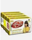 4 Pieces Lifebuoy Lemon Fresh Soap - Antibacterial Yellow Care Sensitive Skin