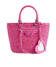 Balenciaga Le Cagole Small Panier Tote Bag One size pink