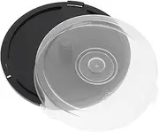 KOMBIUDA Empty CD Storage Bucket Sturdy Dvd Holder with Capacity Practical CD Storage Container for Home Bookshelf and Desktop Organization