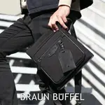 【BRAUN BUFFEL 德國小金牛】台灣總代理 吉普 直式斜背包-黑色/BF535-17-BK