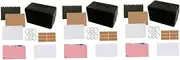 COHEALI 3pcs Recipe Organization Box Plastic Index Cards Holder with Storage Card Case for Study Work