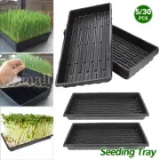 5-30x Garden Black Plastic Rectangle Plant Seedling Propagation Seeding Tray