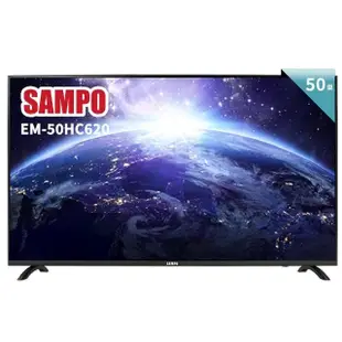 【SAMPO 聲寶】50型4K低藍光HDR智慧聯網顯示器(EM-50HC620福利品)