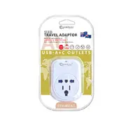 Sansai Worldwide Travel Adaptor USB-C+A UK/USA/Europe to AU/NZ Plug