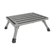 High Quality Extra Convenient Sturdy Aluminium Folding Step 150kg Rubber Feet
