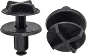 10 Pcs Plastic Clips Push Type Retainer Black For Land Rover Range Rover Battery Cover and Cowl Panel LR024316
