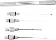 Abaodam 1 Set Aluminum Alloy Fishing Tackle Kit with Micro Fishing Hooks and Bait Holder Versatile Tools for Freshwater
