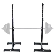 Pair of Adjustable Squat Rack Sturdy Steel Barbell Bench Press Stands GYM/HOME