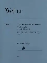 Weber Trio in G Minor Op 63 Piano Flute Cello Henle Urtext Sheet Music Book