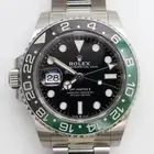 New 2024 Rolex 126720VTNR Gmt-Master II Ceramic Steel Sprite Crown on Left Watch