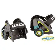 Razor Green Jetts Heel Wheels Slip/Strap Ride On Roll n Spark Skates for Shoes