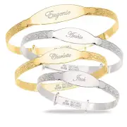 Personalized Children's Bangle 925 Sterling Silver Gif for Any Occasion 0-5+yrs