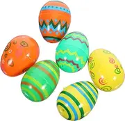 Healifty Easter Eggs Filled Mini Plastic Egg Empty Bunny Bulk Stuffers for Party Hanging Basket Hunt Decorations 12pcs