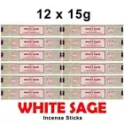 SATYA WHITE SAGE INCENSE Sticks NAG CHAMPA Sai Baba Meditation Aroma Fragrance