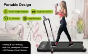 Portable Treadmill - Foldable Handlebar, Remote Control, Bluetooth Speaker