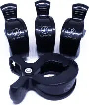 PAPPIYON PRAM PEGS, Stroller PEGS, PRAM Clips, Stroller Clips (Black) - Pack of