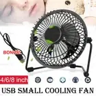4/6/8 inch USB Desk Fan Small Cooling Fan Portable USB Mini Desktop Cooler Quiet