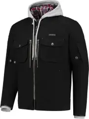 Rusty Stitches Glenn Motorcycle Textile Jacket, black, Size L for Men