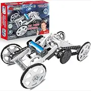 WISHKY STEM Science Kit for Kids - The Young Engineer DIY 4WD Electric Toy Car - Mechanical Science Experiment Kit - Gifts for Teen Boys & Girls Ages 8-12+