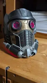 star lord helmet, Guardians of the Galaxy handmade helmet with lights.