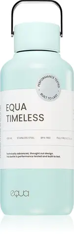 Equa Timeless Stainless Steel Water Bottle, Small, Splash Color, 600 ml