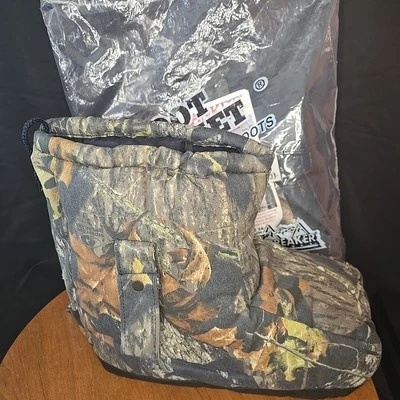 Icebreaker Insulated Boot Blanket. Overboots Camouflage Size Med., Original Bag