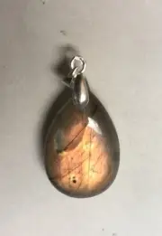30.60ct 100% Natural Multi Flash Labradorite Pendant