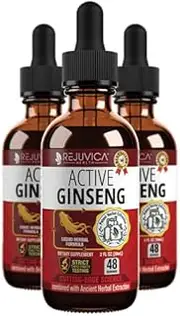 Active Ginseng Korean Red Panax Ginseng with Natural Ginsenosides - Fast-Absorbing Liquid - Supports Healthy Energy, Vitality, Mood and More