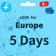 Europe eSIM 5Days| 5GB/10GB/20GB | Data ONLY |