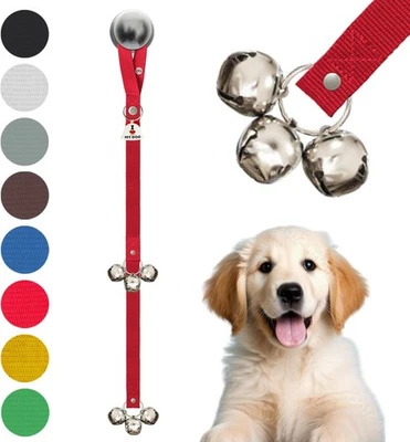 Thick Strap Doorknob & Pull Handle Potty Training Dog Doorbells