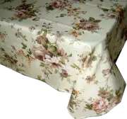 52 Square Polyester Printed Fabric Tablecloths Floral Multi-Color by Direct2home