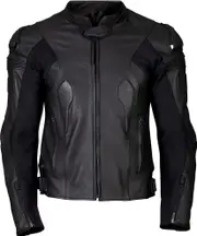 Claw Kenzo, leather-/textile jacket perforated , color: Black , size: 3XL