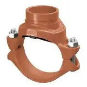2 1/2" X 1 1/2" Grooved Mek Tee Galvanized