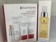 ELIZABETH ARDEN EIGHT HOUR HAND,SKIN,FACE,LIP SPF PROTECTANT SEALED 5 PIECES BOX