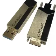Corning USB 3.1 Active Optical Cable, A plug to Micro-B 50m AOC-ABS2JME050M20