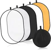 Yardenfun Enhanced Light Control Reflector 60x90cm 5-in-1 Light Diffuser for Photography