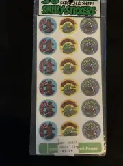NEW Vintage 80’s Gordy Scratch & Sniff Stickers - 6 Different Scents - Rare