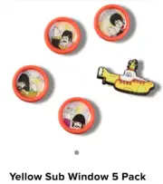 The Beatles Yellow Submarine Authentic Jibbitz Shoe Charm for Crocs