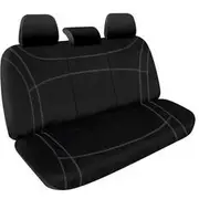 Getaway Neoprene Ready Made Seat Covers - Rear, Black/Silver Stitch, Suits CX-3