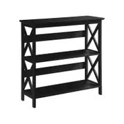 Sarantino Lucas 3-Tier Bookshelf - Black