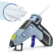 WORKPRO Cordless Hot Glue Gun, Fast Preheating Glue Gun Kit with 20 Pcs Premium